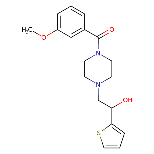 2-[4-(3-methoxybenzoyl)piperazin-1-yl]-1-(thiophen-2-yl)ethan-1-ol
