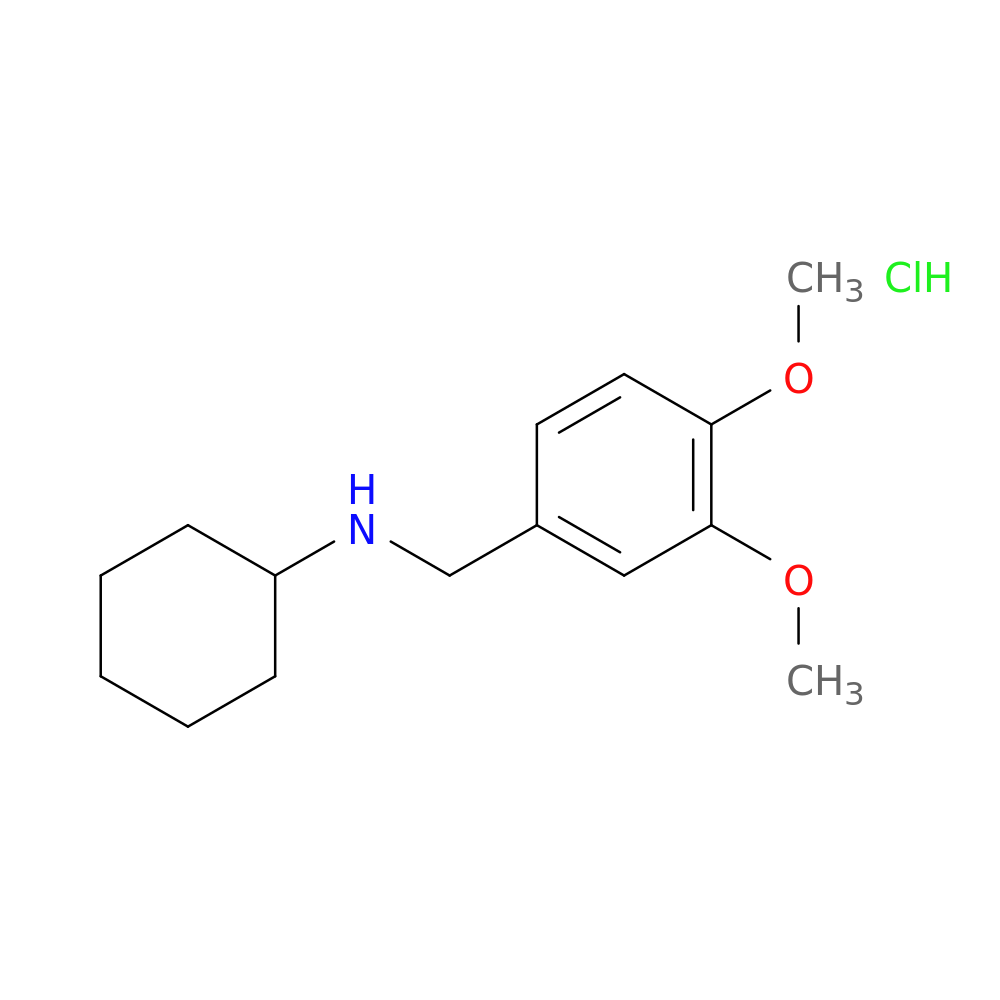 N-[(3,4-dimethoxyphenyl)methyl]cyclohexanamine hydrochloride