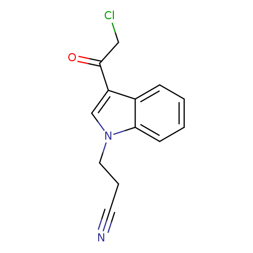 3-[3-(Chloroacetyl)-1h-indol-1-yl]propanenitrile