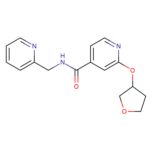 2-(oxolan-3-yloxy)-N-[(pyridin-2-yl)methyl]pyridine-4-carboxamide