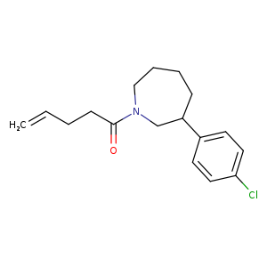 1-[3-(4-chlorophenyl)azepan-1-yl]pent-4-en-1-one