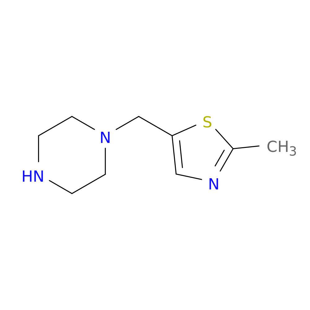 1-[(2-methyl-1,3-thiazol-5-yl)methyl]piperazine