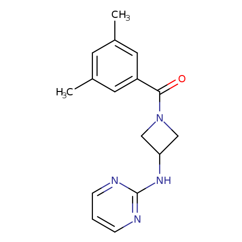 N-[1-(3,5-dimethylbenzoyl)azetidin-3-yl]pyrimidin-2-amine