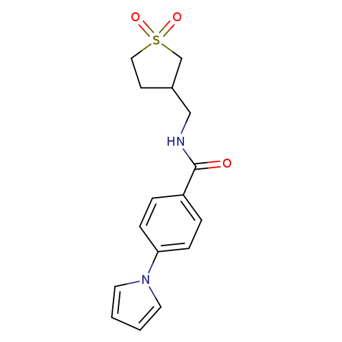 N-[(1,1-dioxo-1lambda6-thiolan-3-yl)methyl]-4-(1H-pyrrol-1-yl)benzamide