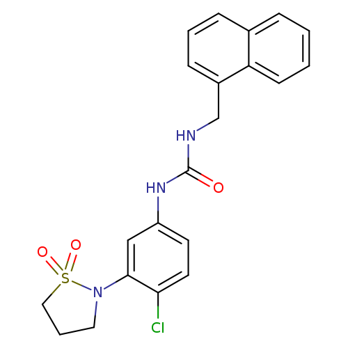 3-[4-chloro-3-(1,1-dioxo-1lambda6,2-thiazolidin-2-yl)phenyl]-1-[(naphthalen-1-yl)methyl]urea