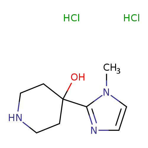 4-(1-methyl-1H-imidazol-2-yl)piperidin-4-ol dihydrochloride