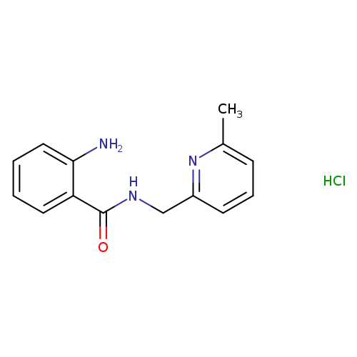 2-amino-N-[(6-methylpyridin-2-yl)methyl]benzamidehydrochloride