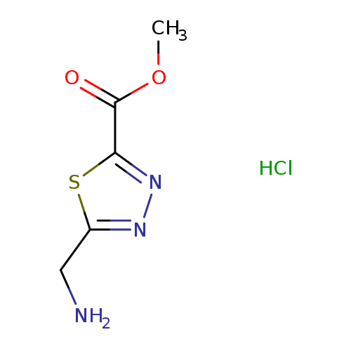 methyl5-(aminomethyl)-1,3,4-thiadiazole-2-carboxylatehydrochloride