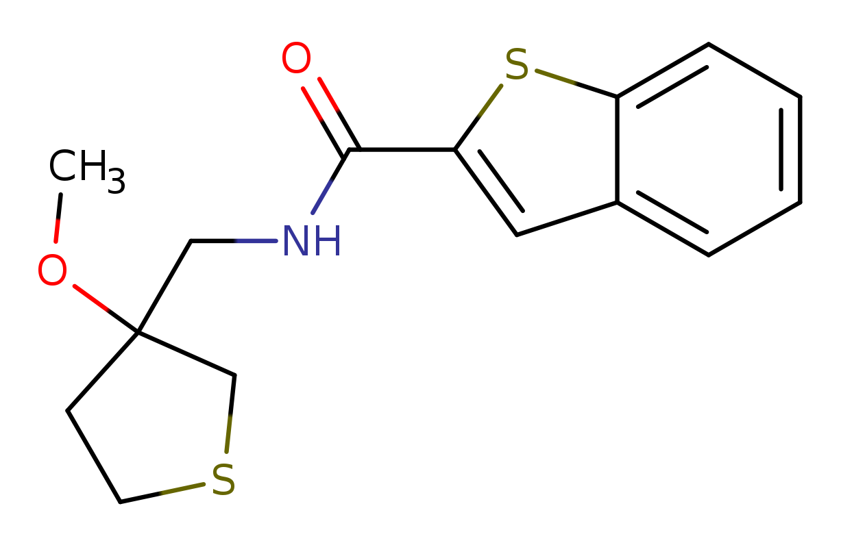 N-[(3-methoxythiolan-3-yl)methyl]-1-benzothiophene-2-carboxamide