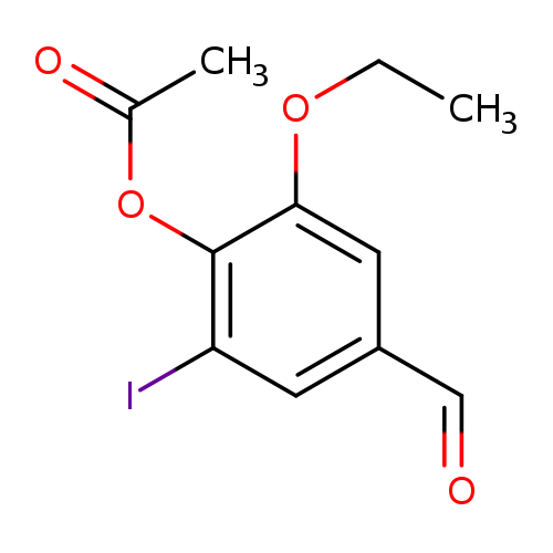 2-Ethoxy-4-formyl-6-iodophenyl acetate