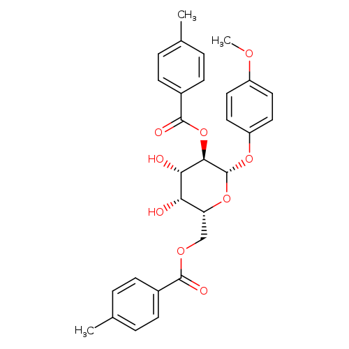 4-Methoxyphenyl 2,6-Bis-O-(4-methylbenzoyl)-beta-D-galactopyranoside