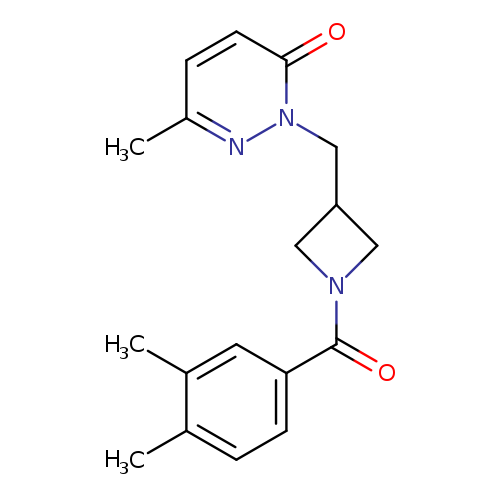 2-{[1-(3,4-dimethylbenzoyl)azetidin-3-yl]methyl}-6-methyl-2,3-dihydropyridazin-3-one