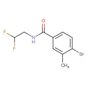 4-bromo-N-(2,2-difluoroethyl)-3-methylbenzamide