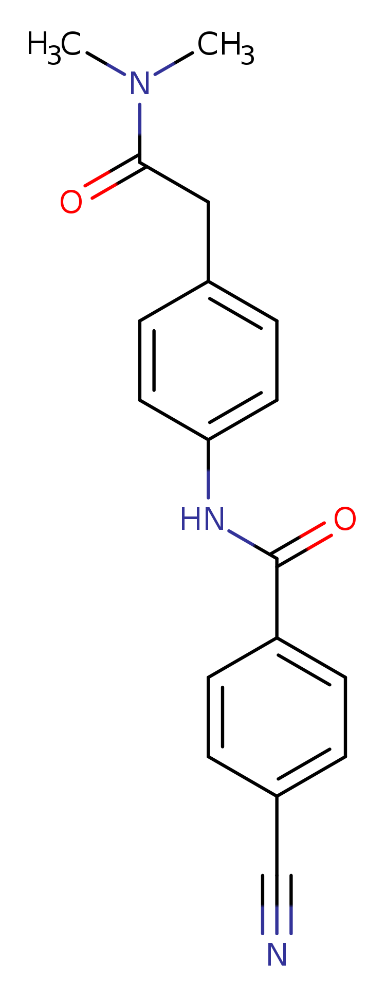 4-cyano-N-{4-[(dimethylcarbamoyl)methyl]phenyl}benzamide
