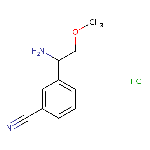 3-(1-amino-2-methoxyethyl)benzonitrile hydrochloride