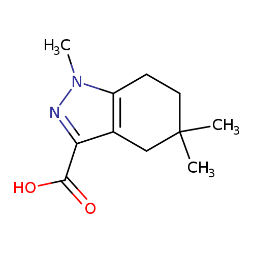 1,5,5-trimethyl-4,5,6,7-tetrahydro-1H-indazole-3-carboxylicacid