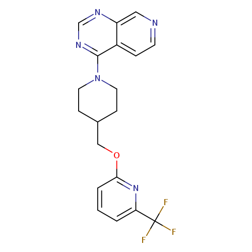 2-[(1-{pyrido[3,4-d]pyrimidin-4-yl}piperidin-4-yl)methoxy]-6-(trifluoromethyl)pyridine