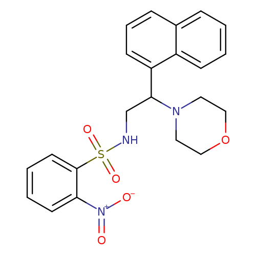 N-[2-(morpholin-4-yl)-2-(naphthalen-1-yl)ethyl]-2-nitrobenzene-1-sulfonamide