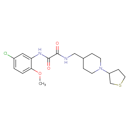 N'-(5-chloro-2-methoxyphenyl)-N-{[1-(thiolan-3-yl)piperidin-4-yl]methyl}ethanediamide