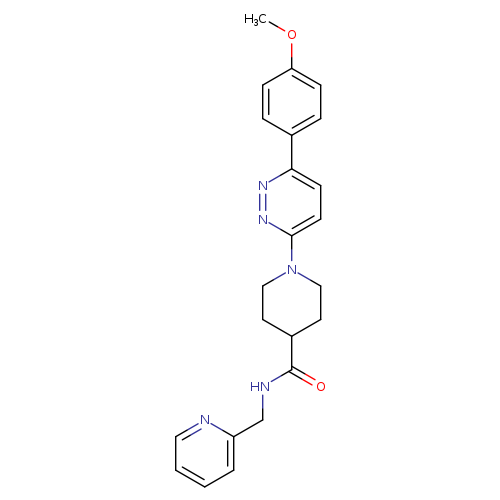 1-[6-(4-methoxyphenyl)pyridazin-3-yl]-N-[(pyridin-2-yl)methyl]piperidine-4-carboxamide