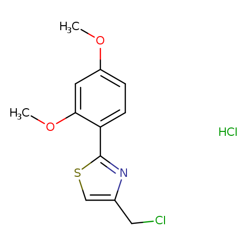 4-(chloromethyl)-2-(2,4-dimethoxyphenyl)-1,3-thiazole hydrochloride