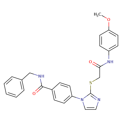 N-benzyl-4-[2-({[(4-methoxyphenyl)carbamoyl]methyl}sulfanyl)-1H-imidazol-1-yl]benzamide