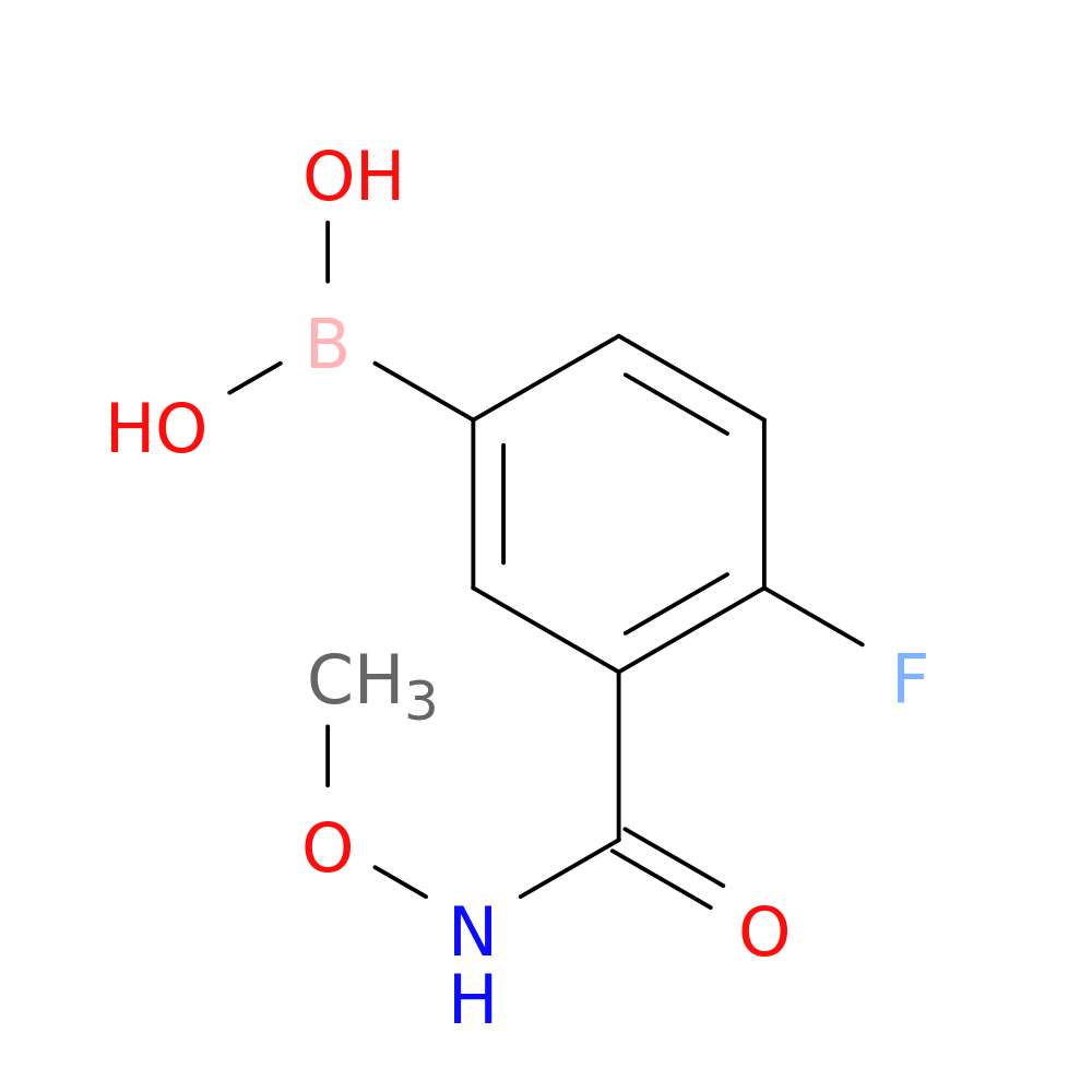 N-Methoxy 5-borono-2-fluorobenzamide