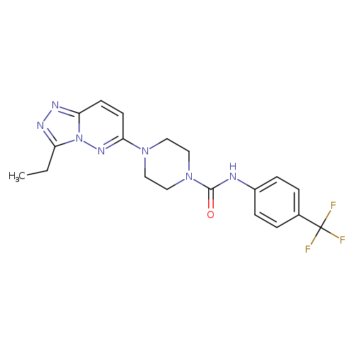 4-{3-ethyl-[1,2,4]triazolo[4,3-b]pyridazin-6-yl}-N-[4-(trifluoromethyl)phenyl]piperazine-1-carboxamide