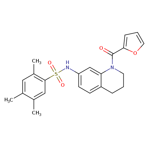 N-[1-(furan-2-carbonyl)-1,2,3,4-tetrahydroquinolin-7-yl]-2,4,5-trimethylbenzene-1-sulfonamide