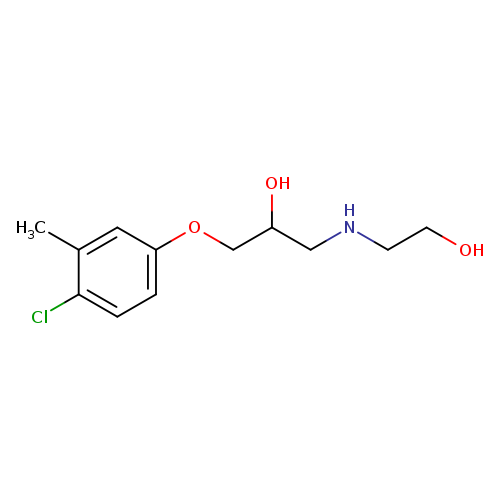 1-(4-chloro-3-methylphenoxy)-3-[(2-hydroxyethyl)amino]propan-2-ol