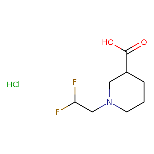 1-(2,2-difluoroethyl)piperidine-3-carboxylic acid hydrochloride