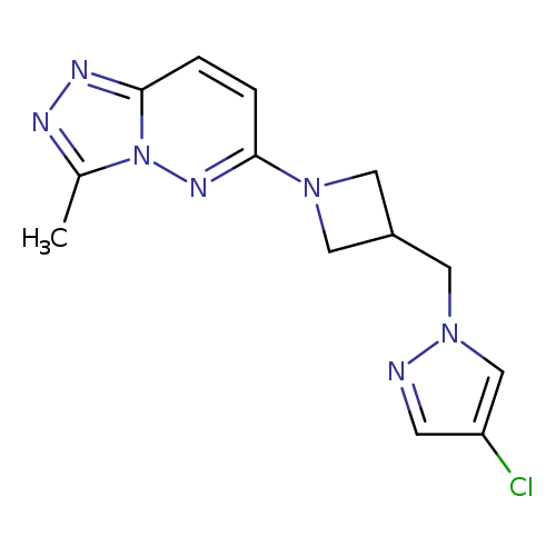 4-chloro-1-[(1-{3-methyl-[1,2,4]triazolo[4,3-b]pyridazin-6-yl}azetidin-3-yl)methyl]-1H-pyrazole