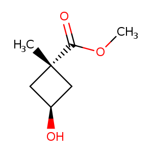 Cyclobutanecarboxylic acid, 3-hydroxy-1-methyl-, methyl ester, trans-