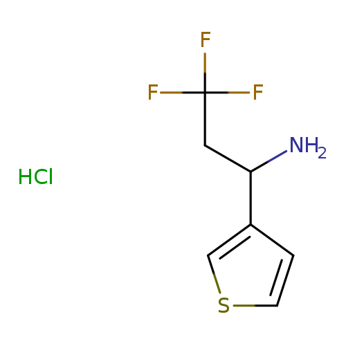 3,3,3-trifluoro-1-(thiophen-3-yl)propan-1-amine hydrochloride