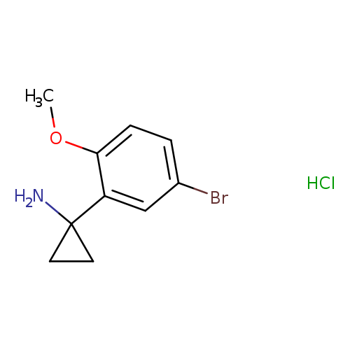 1-(5-bromo-2-methoxyphenyl)cyclopropan-1-amine hydrochloride