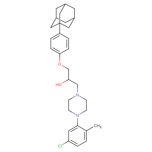 1-[4-(adamantan-1-yl)phenoxy]-3-[4-(5-chloro-2-methylphenyl)piperazin-1-yl]propan-2-ol