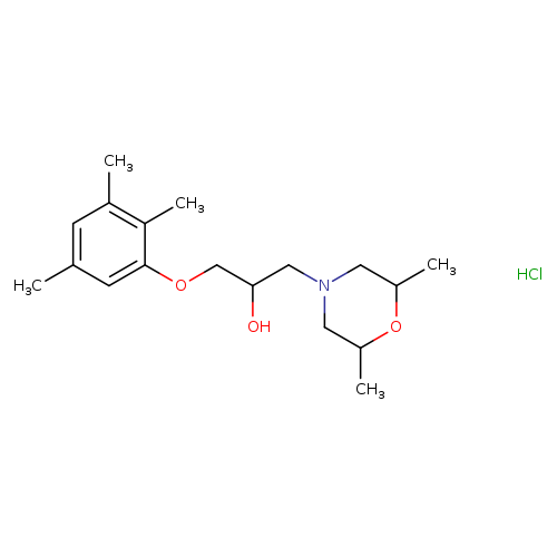 1-(2,6-dimethylmorpholin-4-yl)-3-(2,3,5-trimethylphenoxy)propan-2-ol hydrochloride