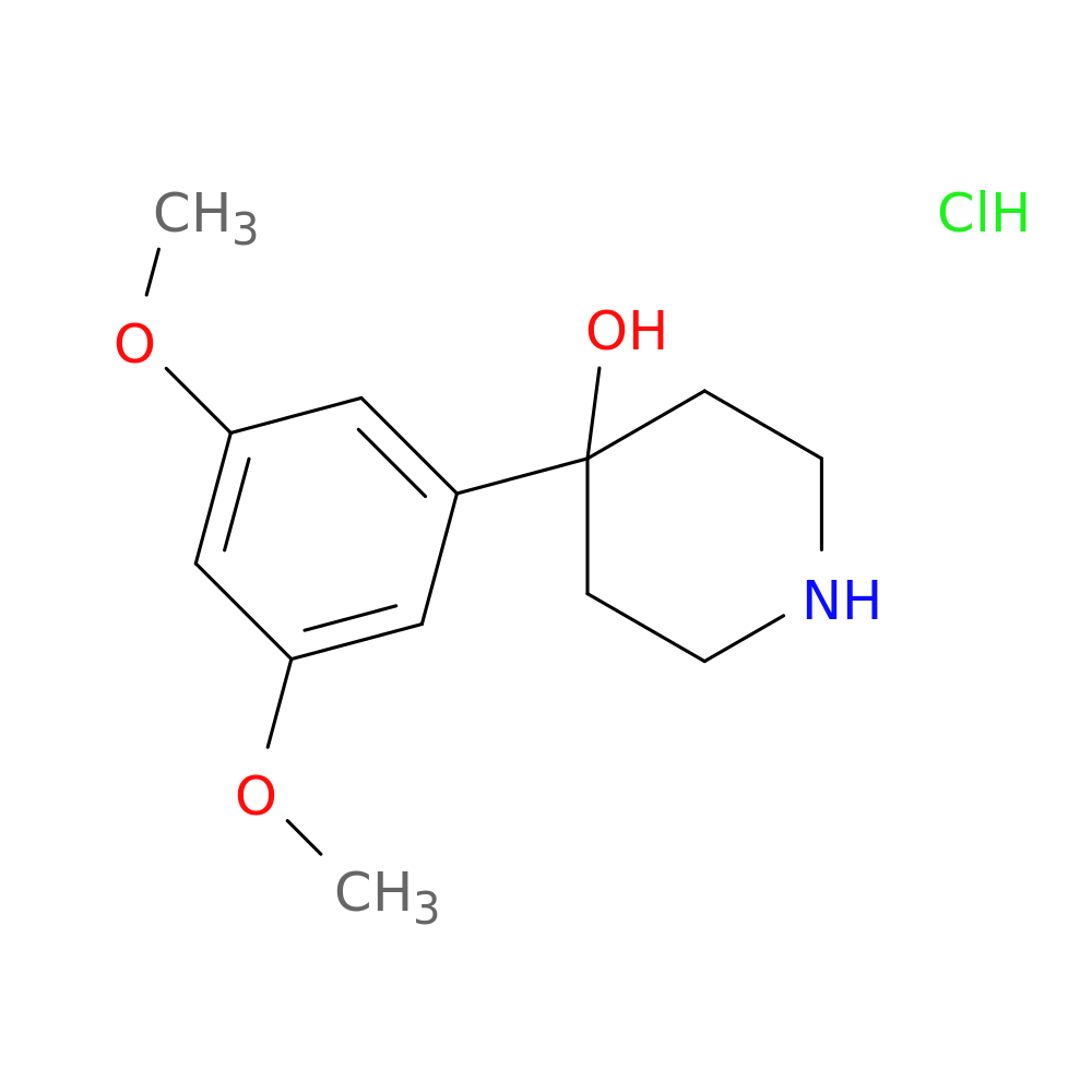 4-(3,5-dimethoxyphenyl)piperidin-4-ol hydrochloride