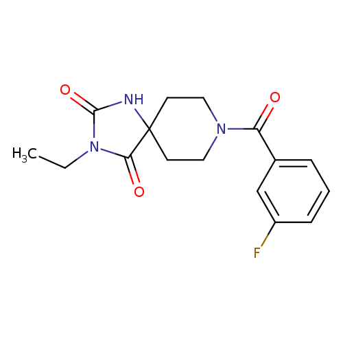3-ethyl-8-(3-fluorobenzoyl)-1,3,8-triazaspiro[4.5]decane-2,4-dione