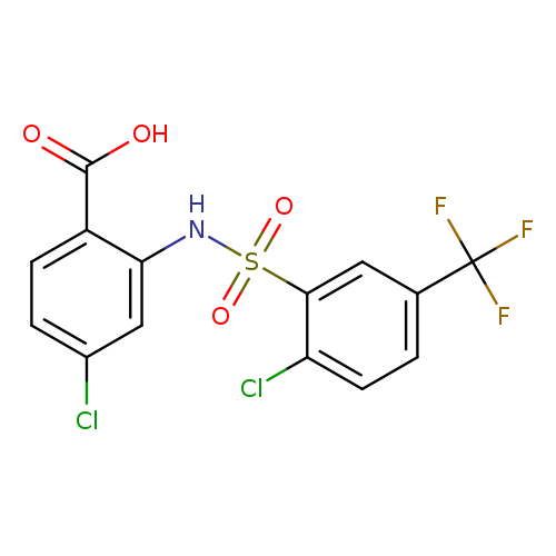 4-chloro-2-[2-chloro-5-(trifluoromethyl)benzenesulfonamido]benzoic acid