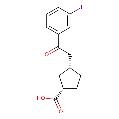 cis-3-[2-(3-Iodophenyl)-2-oxoethyl]cyclopentane-1-carboxylic acid