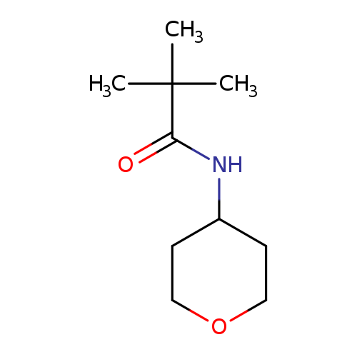 "2,2-dimethyl-N-(oxan-4-yl)propanamide"