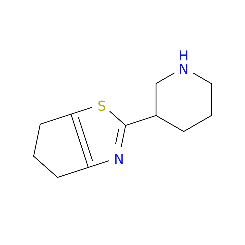 3-{4H,5H,6H-cyclopenta[d][1,3]thiazol-2-yl}piperidine