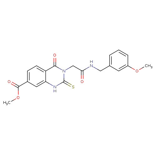 methyl 3-({[(3-methoxyphenyl)methyl]carbamoyl}methyl)-4-oxo-2-sulfanylidene-1,2,3,4-tetrahydroquinazoline-7-carboxylate