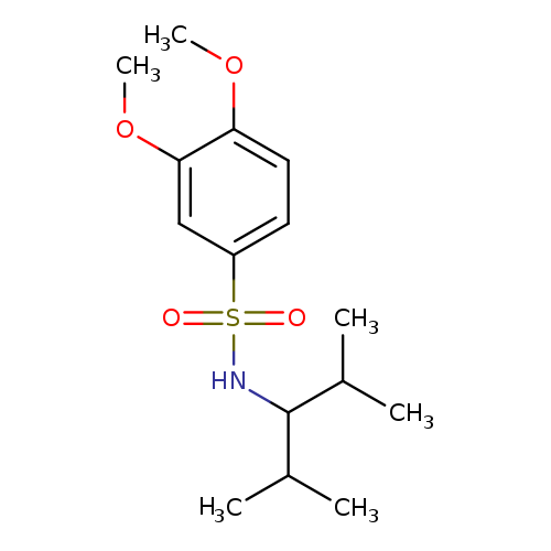 N-(1-isopropyl-2-methylpropyl)-3,4-dimethoxybenzenesulfonamide
