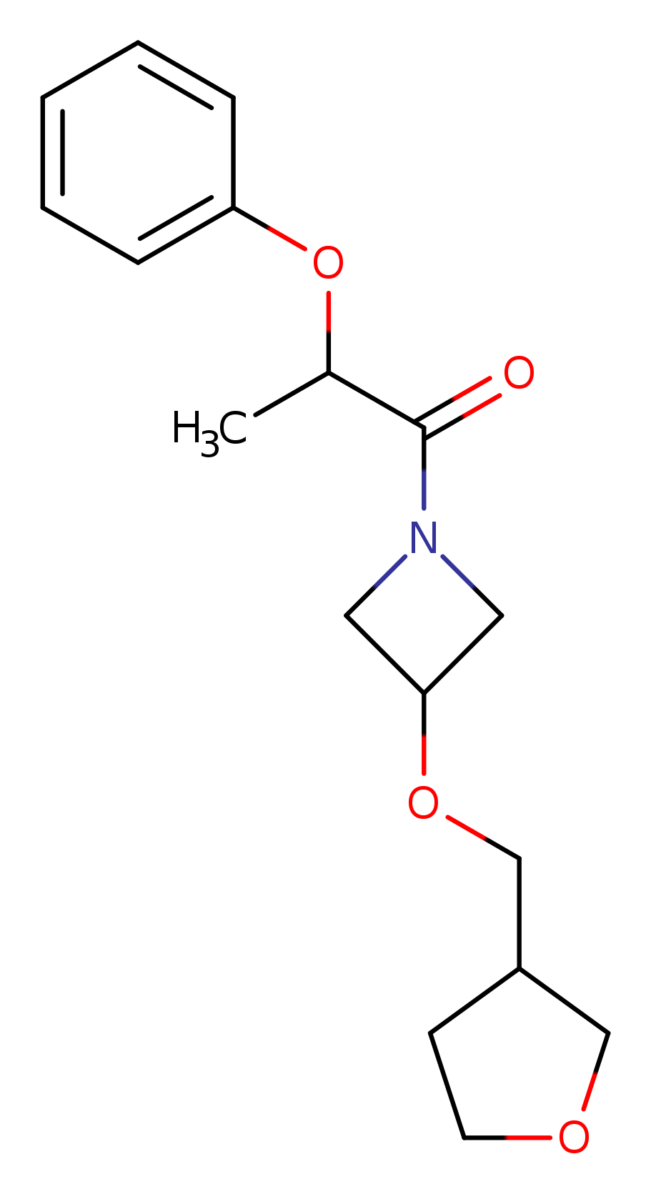 1-{3-[(oxolan-3-yl)methoxy]azetidin-1-yl}-2-phenoxypropan-1-one