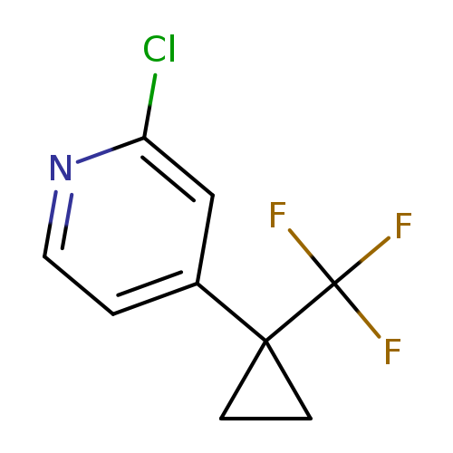 2-chloro-4-[1-(trifluoromethyl)cyclopropyl]pyridine