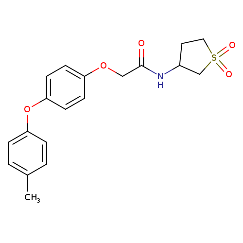 N-(1,1-dioxo-1lambda6-thiolan-3-yl)-2-[4-(4-methylphenoxy)phenoxy]acetamide