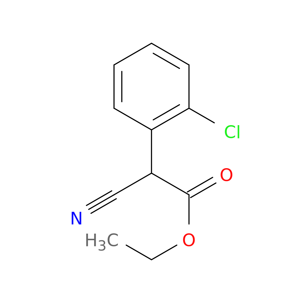 Benzeneacetic acid, 2-chloro-a-cyano-, ethyl ester