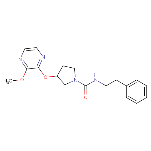 3-[(3-methoxypyrazin-2-yl)oxy]-N-(2-phenylethyl)pyrrolidine-1-carboxamide